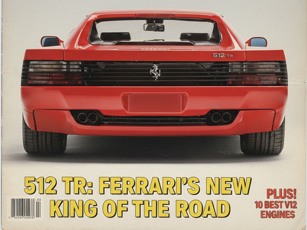 Ferrari 512 TR giornale 2